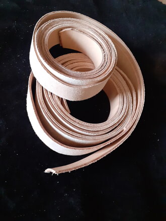 Pás prírodný hladenicový, š=3,5 cm/dl=140 cm