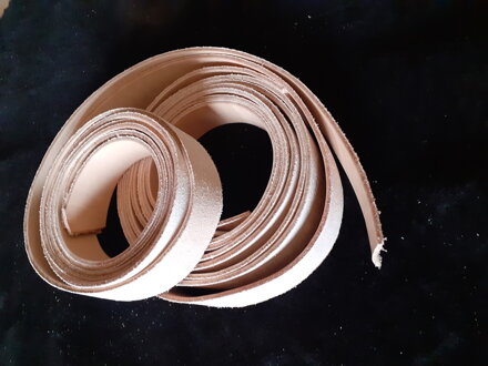 Pás prírodný hladenicový, š=3,5 cm,/dl=120 cm