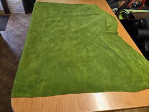 Hovädzí velúr zelený